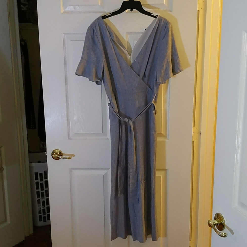 Pin Stripped Jumpsuit